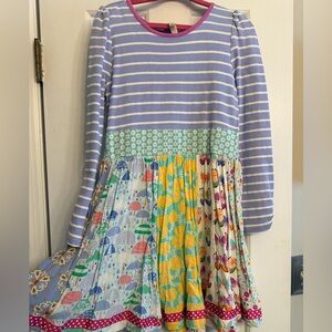 Girl's Matilda Jane Multi-Pattern Striped & Patchwork Dress